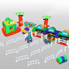 Детский развивающий конструктор "Ипподром" от Doloni Toys 119 деталей