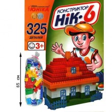 Детский конструктор ЮНИКА Ник из разных строительных 325 деталей