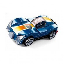 Детский игровой конструктор SLUBAN Racing Cars синяя машина для мальчиков Детский игровой конструктор SLUBAN Racing Cars синяя машина для мальчиков
