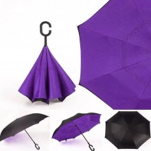 Ветрозащитный зонт Up-Brella (Зонт обратного сложения), синий