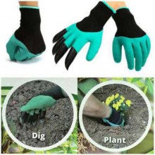 Садовые перчатки Garden Genie Gloves с когтями для сада, огорода Garden Gloves