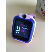 Детские смарт часы Smart Baby watch S12 с камерой, розовые