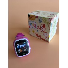 Детские смарт часы Smart Baby Watch Q90 c GPS трекером, розовый