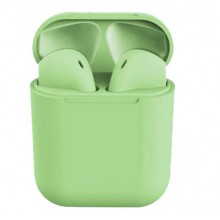 Беспроводные сенсорные bluetooth-наушники inPods 12 c кейсом, салатовые