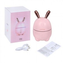 Увлажнитель воздуха с подсветкой зайчик Humidifier, розовый