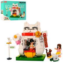 Детский развивающий конструктор SLUBAN Fortune Cat 300+ деталей эко пластик