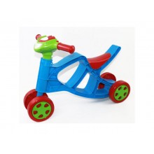 Детский четырехколесный беговел DOLONI TOYS 0137 Минибайк Голубой музыкальный