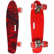 Детский скейтборд Пенни борд Profi Penny Board Neon Red Красный с рисунком Детский скейтборд Пенни борд Profi Penny Board Neon Red Красный с рисунком