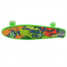 Детский скейтборд Пенни Борд MAXLEND Penny Board Ultra Зеленый со светящимися колесами 