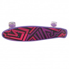Детский скейтборд Пенни Борд MAXLEND Penny Board Ultra Фиолетовый со светящимися колесами 