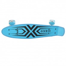 Детский скейтборд Пенни Борд MAXLEND Penny Board Ultra Голубой со светящимися колесами 