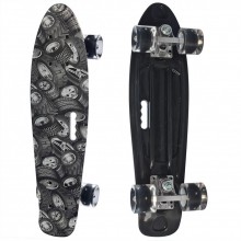 Детский скейтборд Пенни борд Profi Penny Board Dark Black Черный с картинкой Детский скейтборд Пенни борд Profi Penny Board Dark Black Черный с картинкой