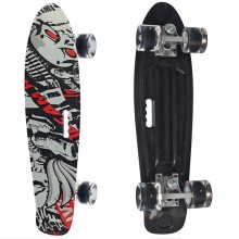 Детский скейтборд Пенни борд Profi Penny Board Dark Black Черный с принтом Детский скейтборд Пенни борд Profi Penny Board Dark Black Черный с принтом