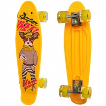 Детский скейтборд Пенни борд Profi Penny Board Mini Желтый с рисунком Детский скейтборд Пенни борд Profi Penny Board Mini Желтый с рисунком