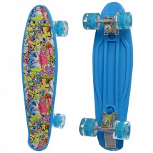 Детский скейтборд Пенни борд Profi Penny Board Mini Синий с рисунком Детский скейтборд Пенни борд Profi Penny Board Mini Синий с рисунком