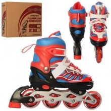 Детские раздвижные роликовые коньки Profi Roller Skates Rainbow Оранжевые 31-34 размер Детские раздвижные роликовые коньки Profi Roller Skates Rainbow Оранжевые 31-34 размер