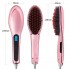 Электрическая расческа выпрямитель с подогревом Fast Hair Straightener HQT-906 Розовая 